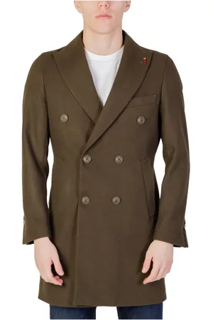 MULISH Hombre, Abrigos, Verde, Talla: L