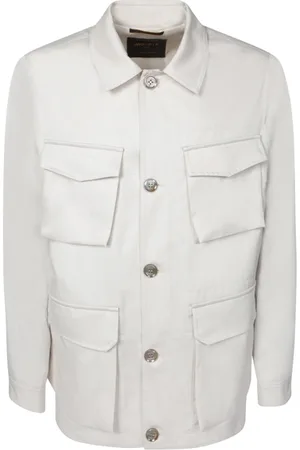 MOORER Hombre, Chaquetas, Azul, Talla: L
