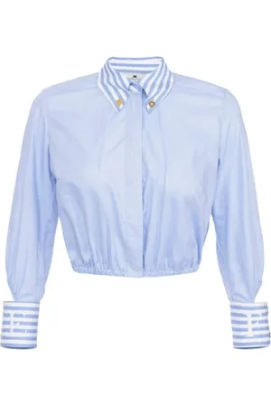 Elisabetta Franchi Mujer, Blusas y Camisas, Azul, Talla: L