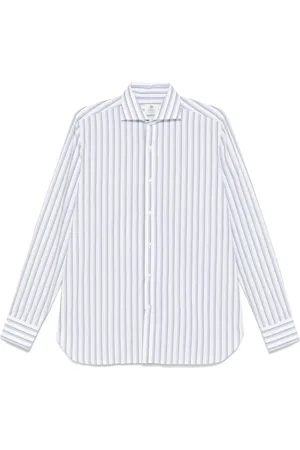 LUIGI BORRELLI NAPOLI Hombre, Camisas, Azul, Talla: 4XL