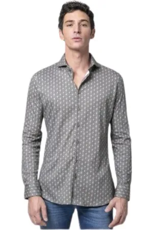 DESOTO Hombre, Camisas, Gris, Talla: L