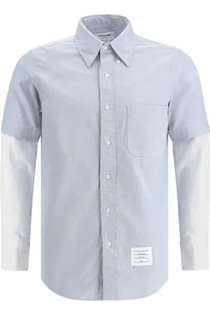 Thom Browne Hombre, Camisas, Azul, Talla: S