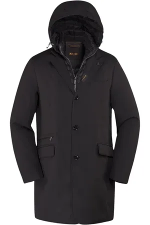 MOORER Hombre, Chaquetas, Negro, Talla: 5XL