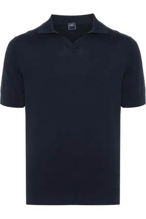 FEDELI Hombre, Camisetas, Azul, Talla: XL