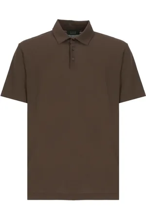 ZANONE Hombre, Camisetas, Marrón, Talla: XL