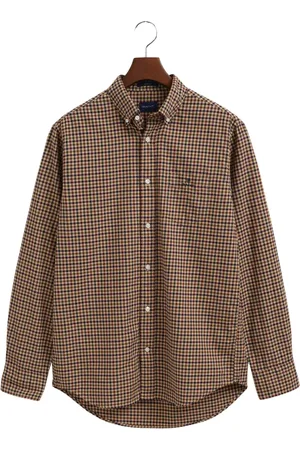 GANT Hombre, Camisas, Marrón, Talla: M