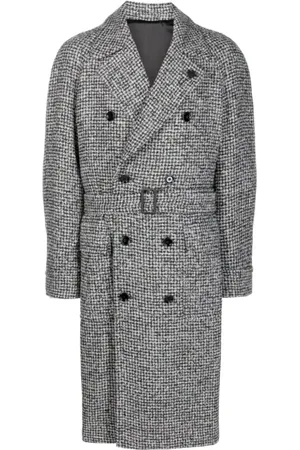 LARDINI Hombre, Abrigos, Gris, Talla: L