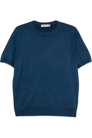 CANALI Hombre, Camisetas, Azul, Talla: M