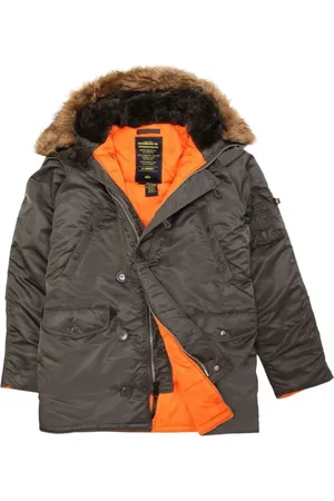 Alpha Industries Hombre, Chaquetas, Marrón, Talla: S