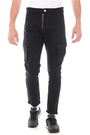 D.A. Daniele Alessandrini Hombre, Pantalones, Negro, Talla: W36