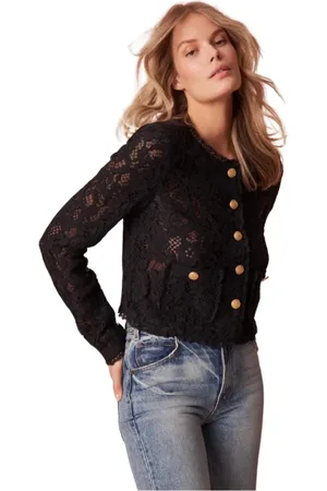 LOVESHACKFANCY Mujer, Chaquetas, Negro, Talla: L