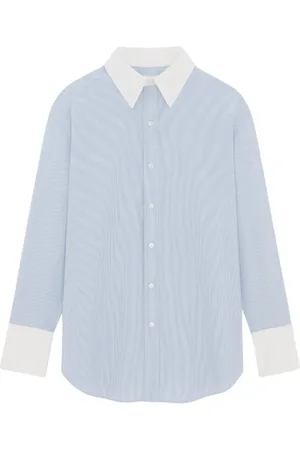 Saint Laurent Mujer, Blusas y Camisas, Azul, Talla: M