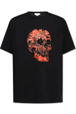 Alexander McQueen Hombre, Camisetas, Negro, Talla: L