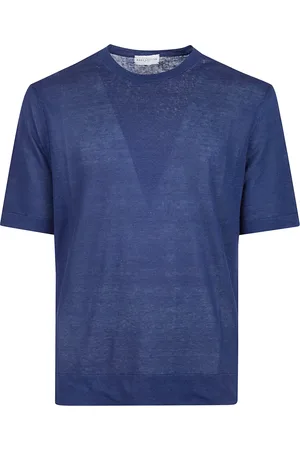 BALLANTYNE Hombre, Camisetas, Azul, Talla: 2XL