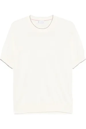 Brunello Cucinelli Hombre, Camisetas, Blanco, Talla: XL