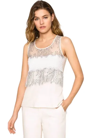 Twin-Set Mujer, Camisetas, Blanco, Talla: S