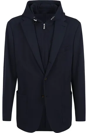 ELEVENTY Hombre, Chaquetas, Azul, Talla: L