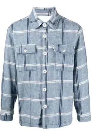 Family First Hombre, Camisas, Azul, Talla: L