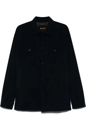 MOORER Hombre, Chaquetas, Azul, Talla: L