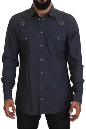 Dolce & Gabbana Hombre, Camisas, Azul, Talla: XL