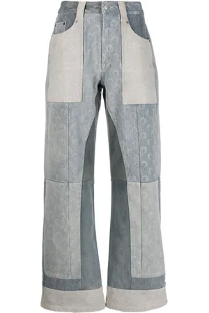 Marine Serre Mujer, Vaqueros, Azul, Talla: M