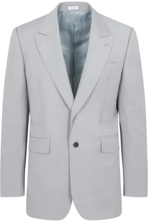 Alexander McQueen Hombre, Chaquetas, Gris, Talla: L
