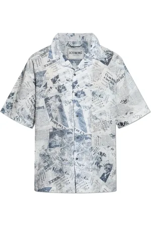 Iceberg Hombre, Camisas, Blanco, Talla: 2XL