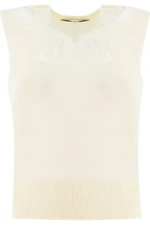 ERMANNO SCERVINO Mujer, Camisetas, Blanco, Talla: L