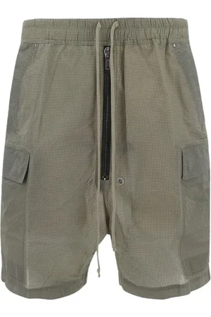 Rick Owens Hombre, Pantalones cortos, Verde, Talla: L