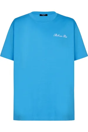 Balmain Hombre, Camisetas, Azul, Talla: L