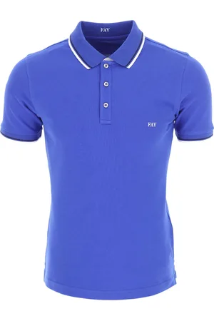 FAY Hombre, Camisetas, Azul, Talla: S
