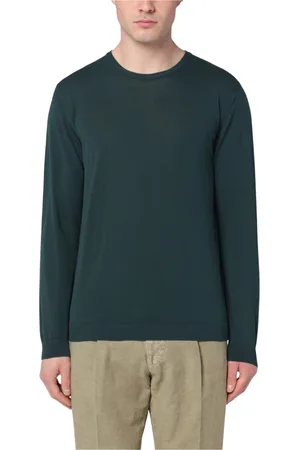 Roberto Collina Hombre, Jerseys, Verde, Talla: M