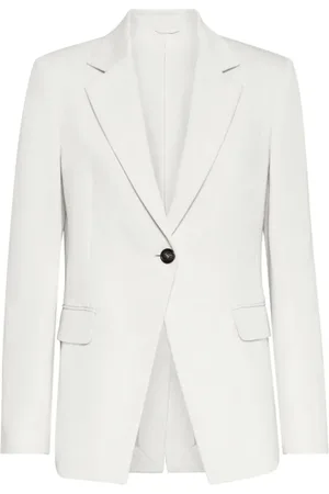 Brunello Cucinelli Mujer, Chaquetas, Blanco, Talla: S