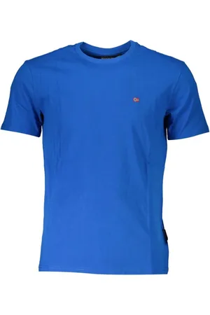 Napapijri Hombre, Camisetas, Azul, Talla: S