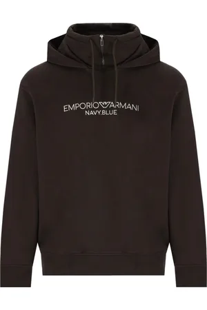 Emporio Armani Hombre, Sudaderas, Marrón, Talla: L