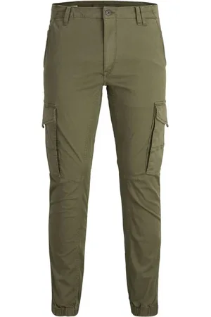 JACK & JONES Hombre, Pantalones, Verde, Talla: W27 L32