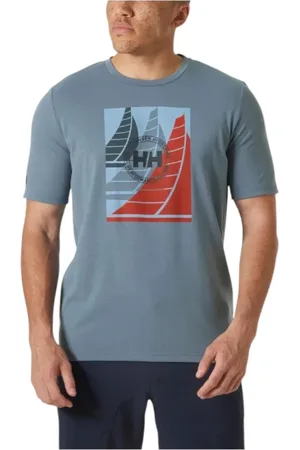 Helly Hansen Hombre, Camisetas, Azul, Talla: XL