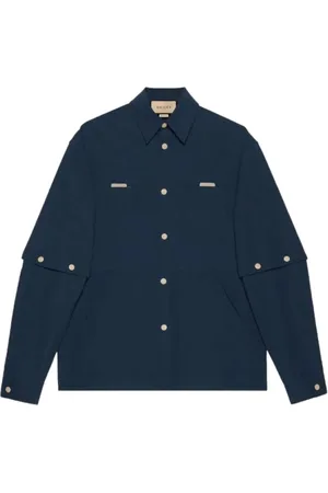 Gucci Hombre, Camisas, Azul, Talla: L