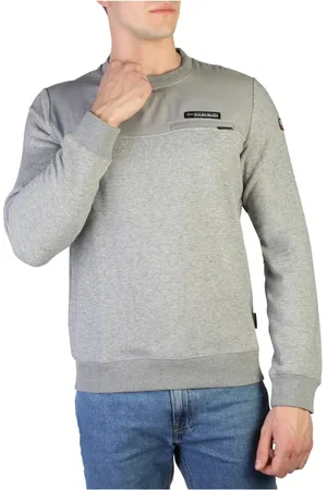 Napapijri Hombre, Sudaderas, Gris, Talla: S