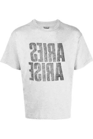 ARIES Hombre, Camisetas, Gris, Talla: L