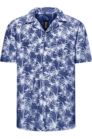 Bomboogie Hombre, Camisas, Azul, Talla: 2XL