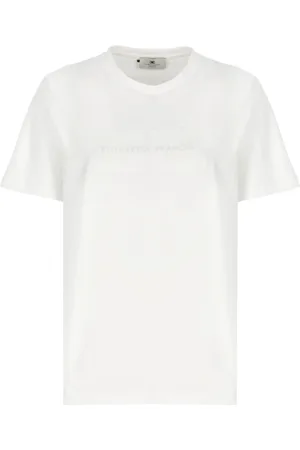 Elisabetta Franchi Mujer, Camisetas, Blanco, Talla: L