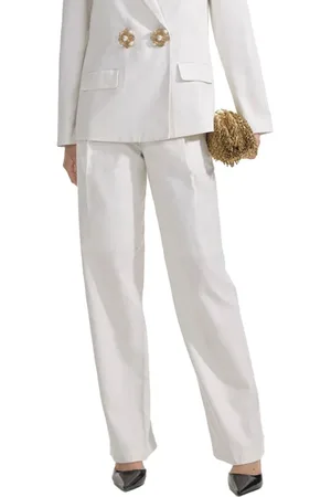 Self-Portrait Mujer, Pantalones, Blanco, Talla: 2XS