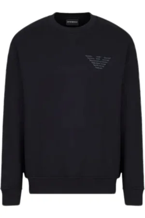 Emporio Armani Hombre, Sudaderas, Negro, Talla: L