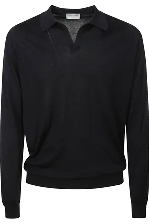 JOHN SMEDLEY Hombre, Camisetas, Azul, Talla: S