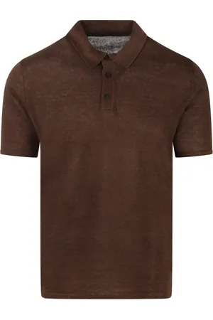 Roberto Collina Hombre, Camisetas, Marrón, Talla: S
