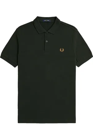 Fred Perry Hombre, Camisetas, Verde, Talla: S