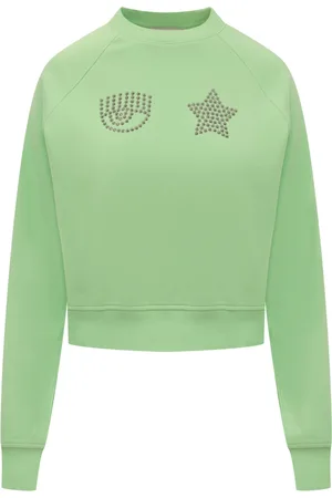 Chiara Ferragni Mujer, Sudaderas, Verde, Talla: S