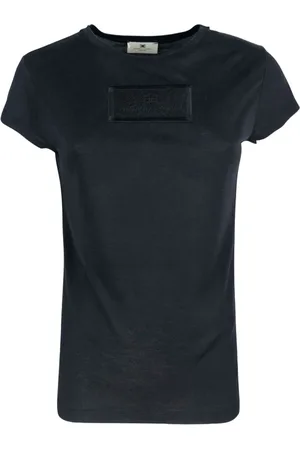 Elisabetta Franchi Mujer, Camisetas, Negro, Talla: S