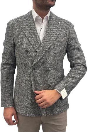 L.B.M. 1911 Hombre, Chaquetas, Gris, Talla: XL